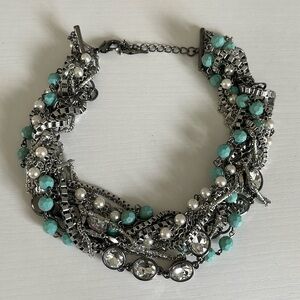 Chloe and Isabel Turquoise + Chain Torsade Necklace